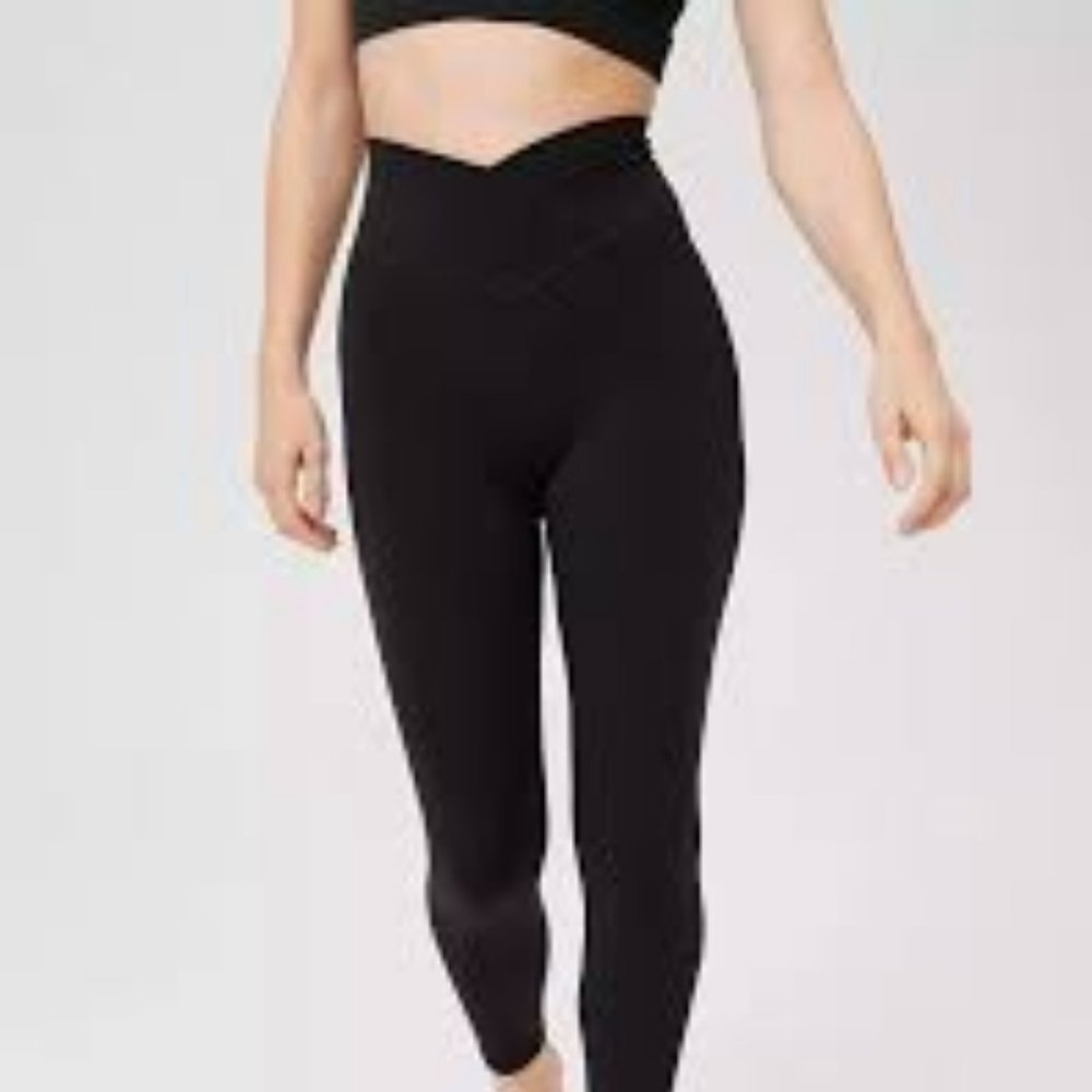 Aerie Offline Crossover Leggings Black